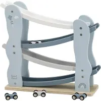 Label Wood houten Auto glijbaan blauw unisex
