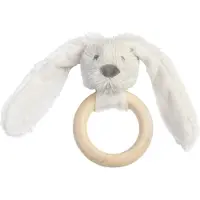 Happy horse - Rabbit Richie Wooden Teething Ring - 12 cm - Ivory - 133192
