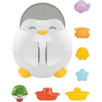 Eco toys Penguin Badspeeltjeshouder incl. 7 Speeltjes HC495317