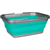 Abbey camp Afwasteil Opvouwbaar - 16 Liter - Groen/Grijs