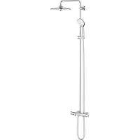GROHE Euphoria Regendoucheset Opbouw - badkraan - hoofddouche 26cm - massage handdouche rond - chroom 27475002