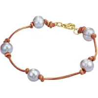 Valero Pearls Armband grijs