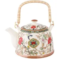 Clayre & Eef Keramiek Theepot doorsnede: 13 x 19 x 10 cm beige - 6CE0180
