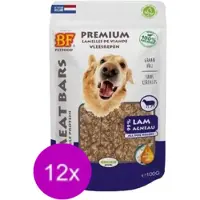 Biofood 12x Meat Bars Lam - 100% Mono Proteïne - Hondensnack - 100g