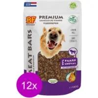 Biofood 12x Meat Bars Paard - 100% Mono Proteïne - Hondensnack - 100g