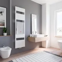 Schulte designradiator Turin - 50x170cm - 600 Watt - wit
