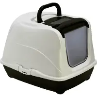 Moderna Products Moderna Kattentoilet Flip Cat Kattenbak Zwart/Wit