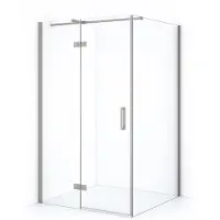 Maxaro Diamond Douchecabine | 110x70 cm Rvs Helder glas Draaideur Rechthoek