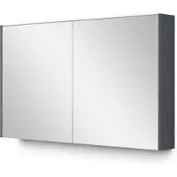 Maxaro Spiegelkast Met Verlichting Modulo 120x70cm Donkergrijs Badkamer Spiegelkast | Spiegelkast Badkamer | Spiegelkast met Verlichting