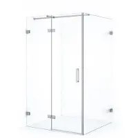 Maxaro Diamond Douchecabine | 120x80 cm Chroom Helder glas Draaideur Rechthoek