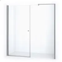 Maxaro Zircon Comfort Douchedeur | 195 cm Chroom Helder glas Draaideur