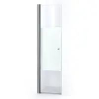 Maxaro Zircon Comfort Douchedeur | 55 cm Chroom Helder met matte strook Pendeldeur