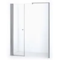 Maxaro Zircon Comfort Douchedeur | 160 cm Chroom Helder glas Draaideur