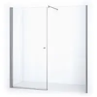 Maxaro Zircon Comfort Douchedeur | 205 cm Chroom Helder glas Draaideur