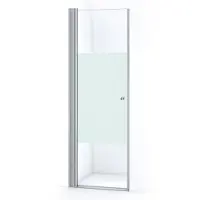 Maxaro Zircon Comfort Douchedeur | 70 cm Chroom Helder met matte strook Draaideur