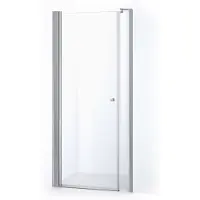Maxaro Zircon Comfort Douchedeur | 100 cm Chroom Helder glas Draaideur