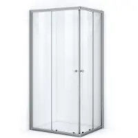 Maxaro Ruby Allure Douchecabine | 100x90 cm Chroom Helder glas Schuifdeur Rechthoek