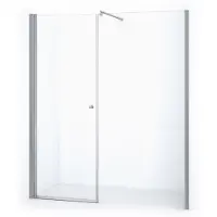 Maxaro Zircon Comfort Douchedeur | 175 cm Chroom Helder glas Draaideur