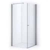 Maxaro Zircon Essence Douchecabine | 90x90 cm Chroom Helder glas Draaideur Vierkant