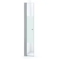 Maxaro Zircon Comfort Douchedeur | 45 cm Chroom Helder met matte strook Pendeldeur