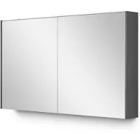 Maxaro Spiegelkast Met Verlichting Modulo 120x70cm Donkergrijs Beton