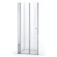Maxaro Zircon Comfort Douchedeur | 85 cm Chroom Helder glas Vouwdeur