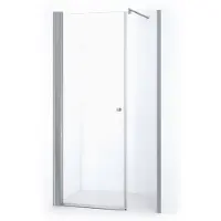 Maxaro Zircon Comfort Douchedeur | 130 cm Chroom Helder glas Draaideur
