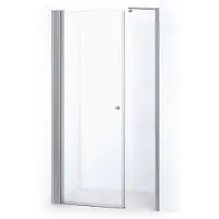 Maxaro Zircon Comfort Douchedeur | 130 cm Chroom Helder glas Draaideur