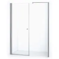 Maxaro Zircon Comfort Douchedeur | 165 cm Chroom Helder glas Draaideur