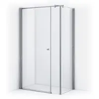 Maxaro Zircon Comfort Douchecabine | 110x70 cm Chroom Helder glas Draaideur Rechthoek