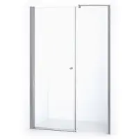 Maxaro Zircon Comfort Douchedeur | 145 cm Chroom Helder glas Draaideur