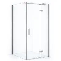 Maxaro Diamond Douchecabine | 120x90 cm Chroom Helder glas Draaideur Rechthoek