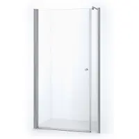 Maxaro Zircon Comfort Douchedeur | 125 cm Chroom Helder glas Draaideur
