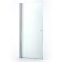 Maxaro Zircon Comfort Douchedeur 85cm - Matglas Pendeldeur - Chroom - 200cm Hoog - 6mm Veiligheidsglas Douchedeur | Glazen Douchedeur | Nisdeur Douche