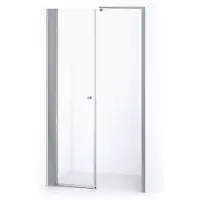 Maxaro Zircon Comfort Douchedeur | 130 cm Chroom Helder glas Draaideur