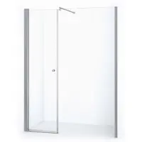 Maxaro Zircon Comfort Douchedeur | 165 cm Chroom Helder glas Draaideur