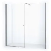 Maxaro Zircon Comfort Douchedeur | 200 cm Chroom Helder glas Draaideur