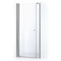 Maxaro Zircon Comfort Douchedeur | 120 cm Chroom Helder glas Draaideur