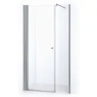 Maxaro Zircon Comfort Douchedeur | 130 cm Chroom Helder glas Draaideur