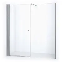 Maxaro Zircon Comfort Douchedeur | 190 cm Chroom Helder glas Draaideur