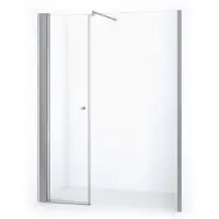 Maxaro Zircon Comfort Douchedeur | 170 cm Chroom Helder glas Draaideur