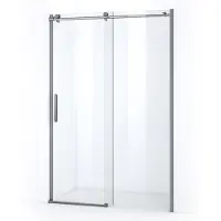 Maxaro Crystal Allure Douchedeur 140 cm Chroom Helder glas Schuifdeur | Douchedeur Schuifdeur | Schuifdeur Douche | Schuifwand douche