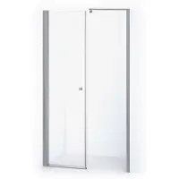 Maxaro Zircon Comfort Douchedeur | 125 cm Chroom Helder glas Draaideur
