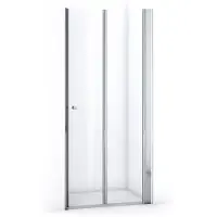 Maxaro Zircon Comfort Douchedeur | 95 cm Chroom Helder glas Vouwdeur