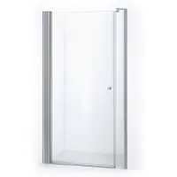 Maxaro Zircon Comfort Douchedeur | 130 cm Chroom Helder glas Draaideur