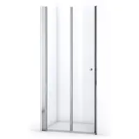 Maxaro Zircon Comfort Douchedeur | 95 cm Chroom Helder glas Vouwdeur