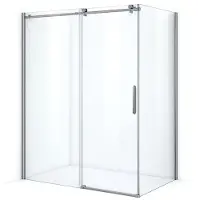 Maxaro Crystal Allure Douchecabine | 160x100 cm Chroom Helder glas Schuifdeur Rechthoek