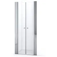 Maxaro Zircon Comfort Douchedeur | 90 cm Chroom Helder glas Pendeldeur