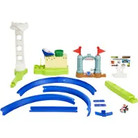 Hot Wheels Mario Kart Slam Stroomkring - Racebaan met Super Mario Bros-Figuur