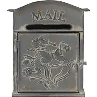 Clayre & Eef Bruine Brievenbus 26*10*31 cm 6Y4238